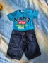 Комплект от тениска и къси панталони, размер 122-128 см, снимка 1