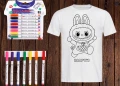 Детски Арт комплект Лабубу. Тениска + Маркери, снимка 7