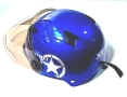 Каска за скутер, мотопед синя, снимка 2
