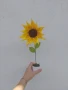 Слънчоглед от сатен, снимка 1
