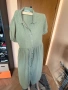 Ленена рокля в маслинено зелен цвят Zara, снимка 12