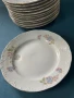 12 броя Български порцеланови чинии - Разград , златен кант, снимка 4