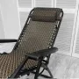 Сгъваем шезлонг с възглавничка за градината или плажа , 175х52 см , до 120кг, снимка 2