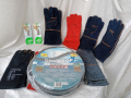 Ръкавици за заваряване,Огнеупорни кожени ръкавици, устойчиви на огън/плам, заварчици,естествена кожа, снимка 1