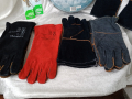 Ръкавици за заваряване,Огнеупорни кожени ръкавици, устойчиви на огън/плам, заварчици,естествена кожа, снимка 11
