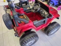 US Двуместен акумулаторен джип FUEGO 4x4 червен, снимка 5