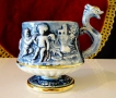 Порцеланова чаша Capodimonte,ангели,злато. , снимка 1