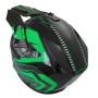 Крос каска за мотор, мотокрос и АТВ - черно-зелена M/L, снимка 4