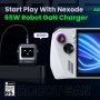 UGREEN Nexode RG USB C зарядно устройство 65 W RobotGaN зарядно USB C захранване 3-портово НОВО, снимка 5