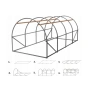 Градинска четирисегментна бяла оранжерия - 6 х 3 х 2м, снимка 2