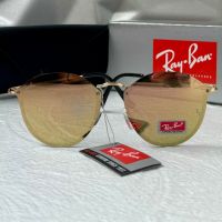 Ray-Ban RB3574 Blaze Round дамски мъжки слънчеви очила унисекс сини огледални, снимка 5 - Слънчеви и диоптрични очила - 45484066