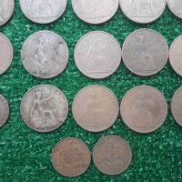 лот от 22 броя медни монети Великобритания, снимка 3 - Нумизматика и бонистика - 45828567