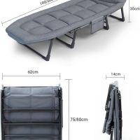 Солидно сгъваемо походно легло тип шезлонг, снимка 4 - Къмпинг мебели - 45417317