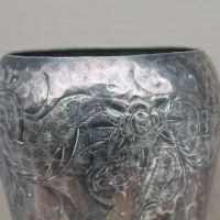 Посребрена кована ваза, снимка 7 - Антикварни и старинни предмети - 45861271