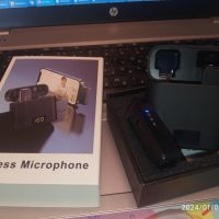 Безжичeн микрофон М31 с клипс за смартфон, айфон, лаптоп със зарядна кутия , снимка 2 - Микрофони - 45754182
