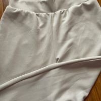 Ново висока талия  бежово спортно елегантно бяло долнище панталон широки крачоли М, снимка 5 - Панталони - 45683798