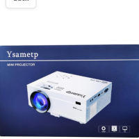 Видео проектор 10000 лумена Последна актуализация, преносим проектор поддържа 1080P Full HD, мини фи, снимка 1 - Плейъри, домашно кино, прожектори - 44976569