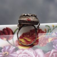 Възрожденски сребърен пръстен филигран, снимка 6 - Други ценни предмети - 45381903