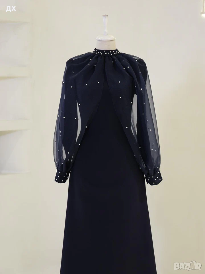 Официална рокля с перли, снимка 1