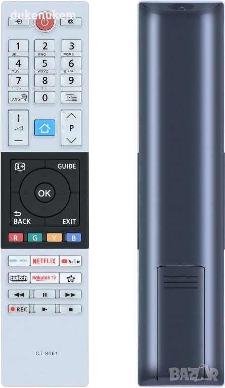 Дистанционно управление за Toshiba 4K UHD TV, UK, U, L и V серии, без настройка, снимка 1