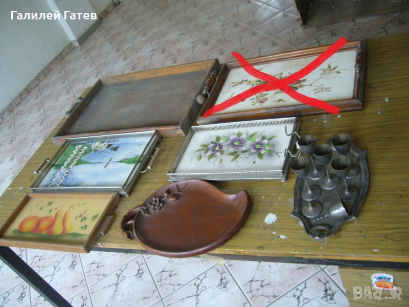 Старинни Подноси за Сервиране, снимка 1