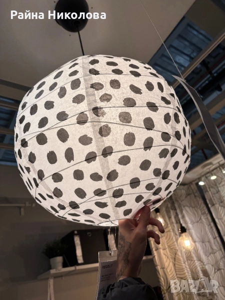 Абажур тип азиатски фенер , снимка 1