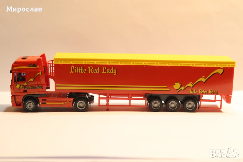 AWM  H0 1/87 DAF  ВЛЕКАЧ KАМИОН МОДЕЛ TIR ГОНДОЛА , снимка 1