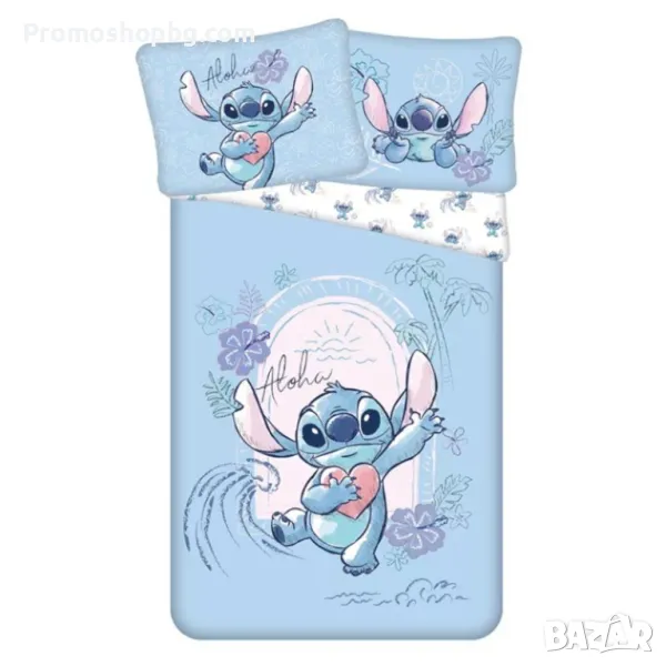 Спален комплект Лило и Стич, 100% памук, 2 части, 140x200 см, снимка 1