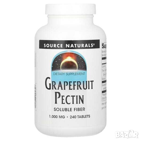 Source Naturals Пектин от грейпфрут, 1000 mg , 240 таблетки, снимка 1