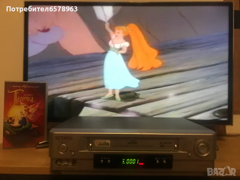 Видеокасета '' Палечка ''  VHS, снимка 1