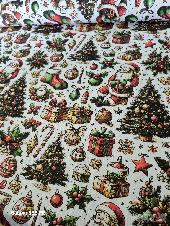 Коледен хидрофобиран плат, снимка 1