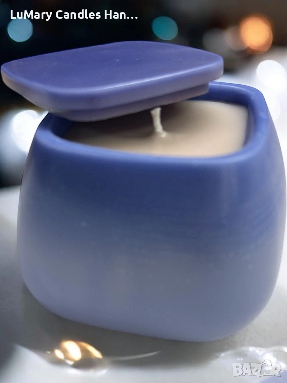 Свещ “ Синя тишина”, снимка 1