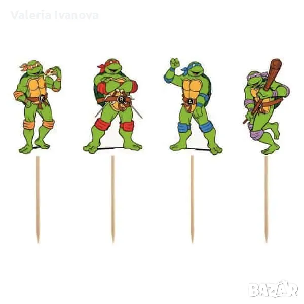 Топери Turtles, Костенурките нинджа, 8 броя 99951, снимка 1