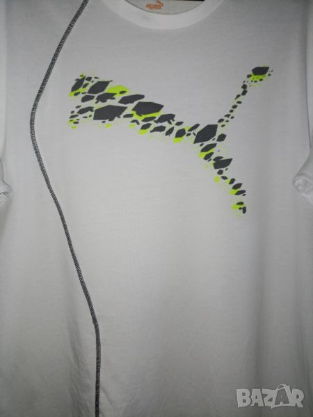 Puma XL,XXL-Бяла тениска с лого, снимка 1