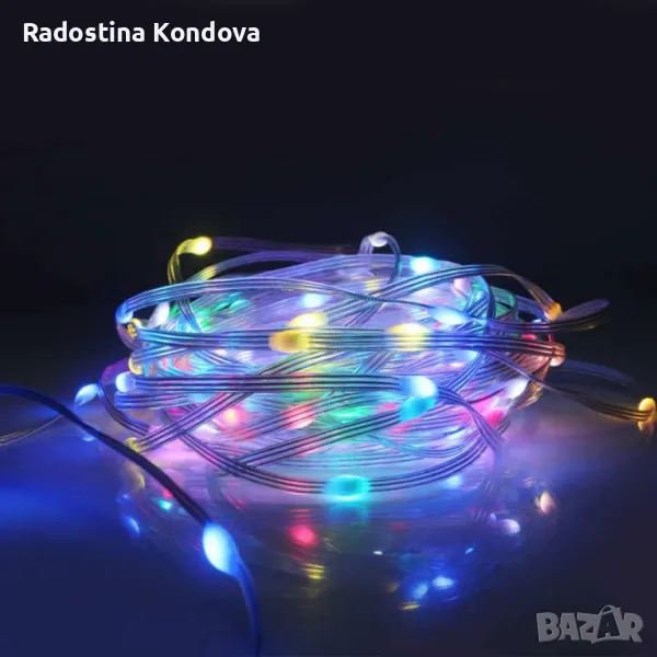 RGB LED Магическа светлинна лента с дистанционно и Bluetooth управление с проложение, снимка 1