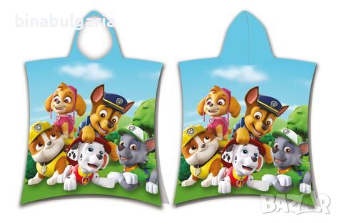 Детско пончо за момичета модел  "Paw Patrol"   , снимка 1