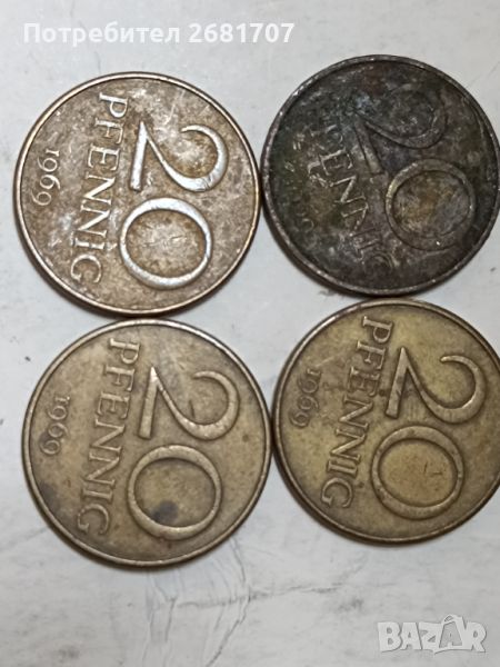 Монети 20 пфениг ГДР , снимка 1