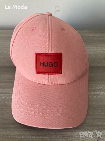 Шапка с козирка Hugo розова реплика, снимка 1