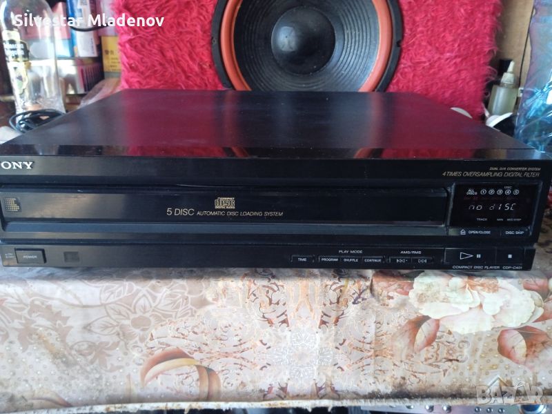 Cd player Sony cdp-c401 5(discs), снимка 1