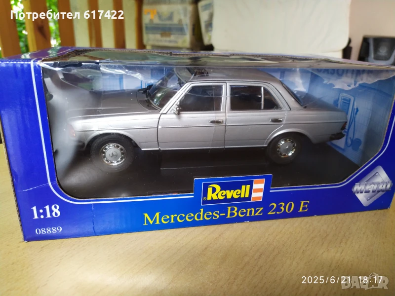 1:18 Метален модел на Mercedes Benz 230 E W123 Revell, снимка 1
