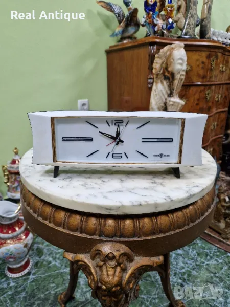 Рядък антикварен колекционерски японски часовник будилник Toyo Clock , снимка 1