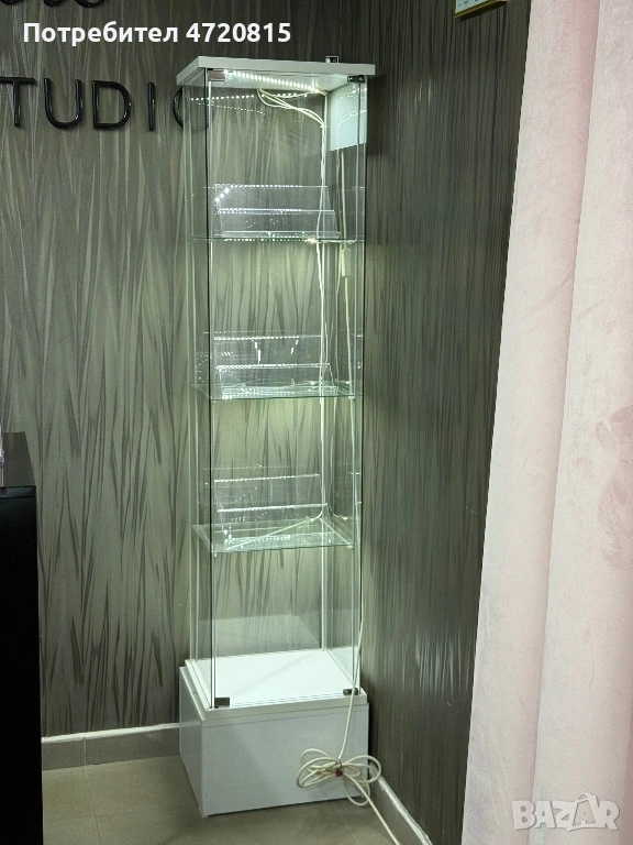 Стъклена светеща витрина , снимка 1