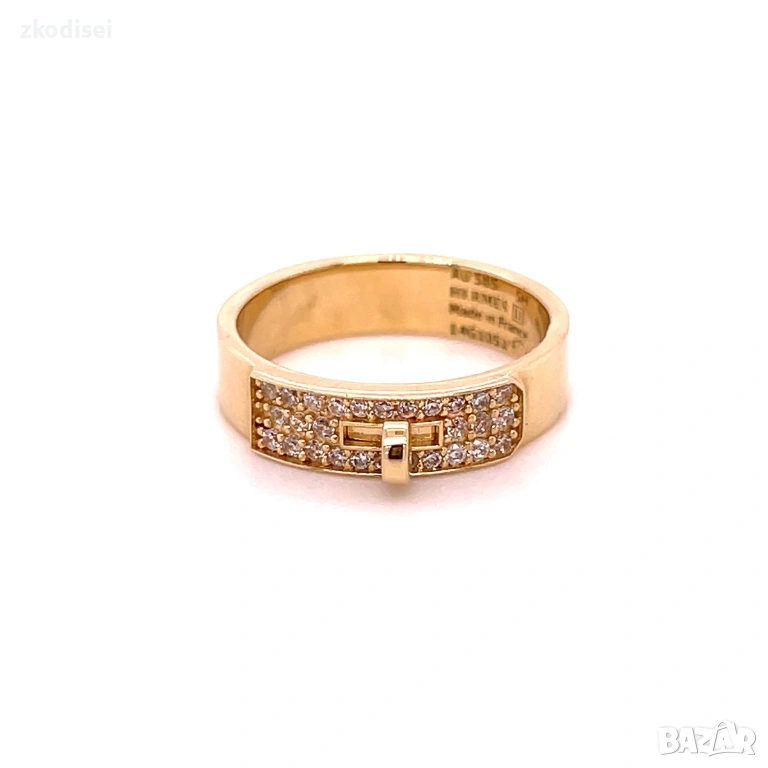 Златен дамски пръстен HERMES 4,99гр. размер:54 14кр. проба:585 модел:36390-3, снимка 1