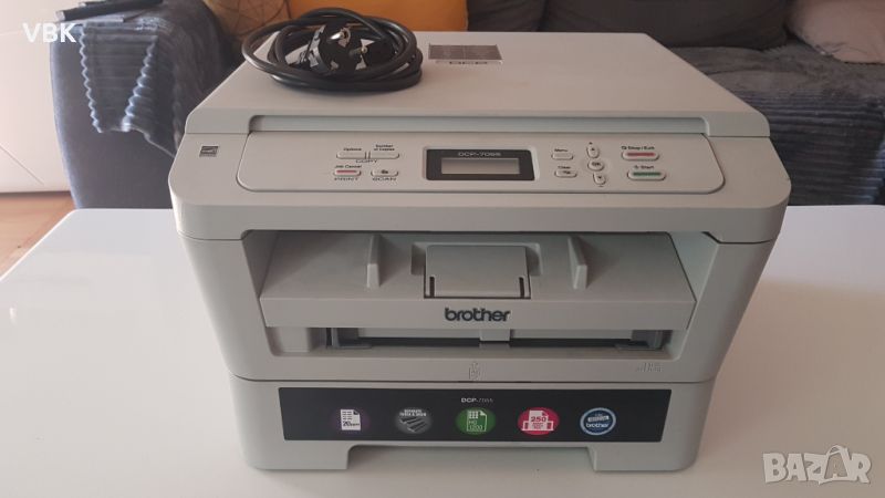 Принтер Brother DCP-7055 Laser All-in-One - лазерен принтер/копир/скенер, снимка 1