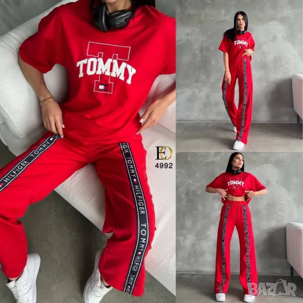 дамски екипи тениска и долнище tommy hilfiger , снимка 1