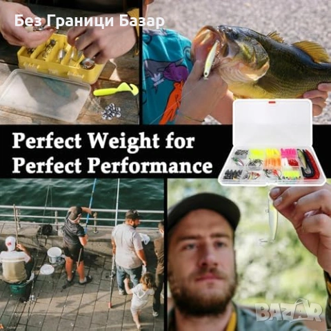 Нов Комплект риболовни примамки 114 части кутия спинери джиг с кутия, снимка 7 - Въдици - 53692032