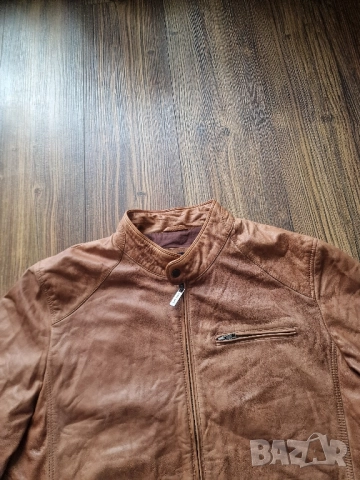 Страхотно мъжко кожено яке MARIO CONTI размер 2XL, снимка 3 - Якета - 52398997