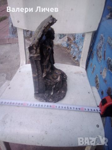 Бронзова статуя Христос с Богородица и Йосиф, снимка 4 - Антикварни и старинни предмети - 46228312