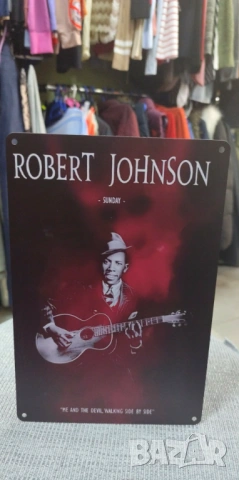 Robert Johnson-метална табела(плакет), снимка 2 - Китари - 54092750