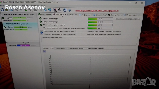 SSD Phison NVMe 128gb, 2230, 4х4., снимка 4 - Твърди дискове - 53434306